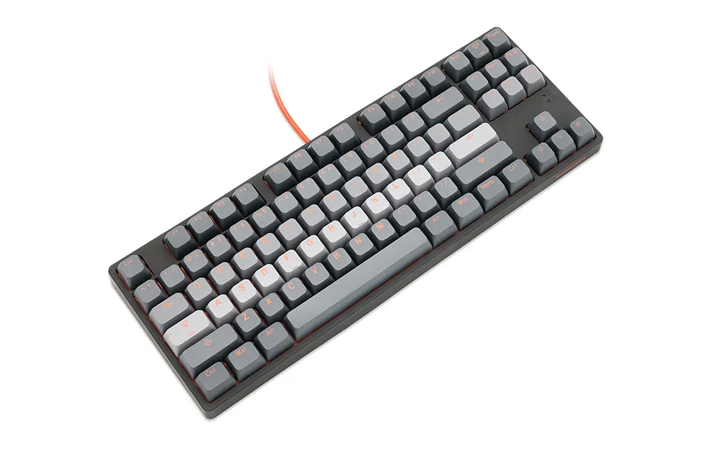 Taihao BOBO Profile Smoky Dawn PBT Doubleshot keycaps for diy gaming mechanical keyboard oem profile Grey 1.75u shift Only of 87