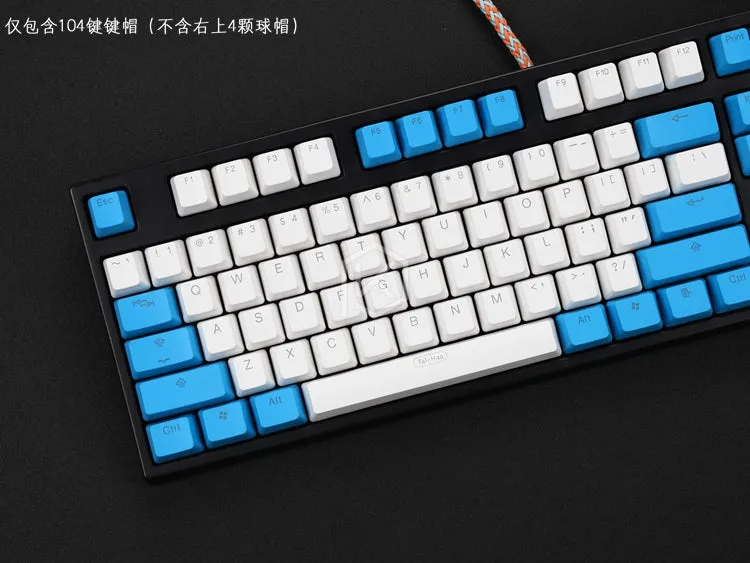 taihao pbt double shot keycaps for diy gaming mechanical keyboard Backlit Caps oem profile light through red blue white grey