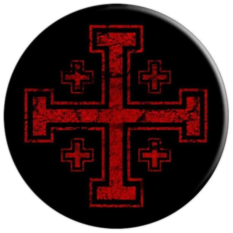 Templar Knights Distressed Jerusalem Cross