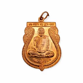 Thai amulets Rien Phaya Moo Lp Kalong Copper Genuine Trimath 50 Waterproof case Genuine Authentic Business Protection charm