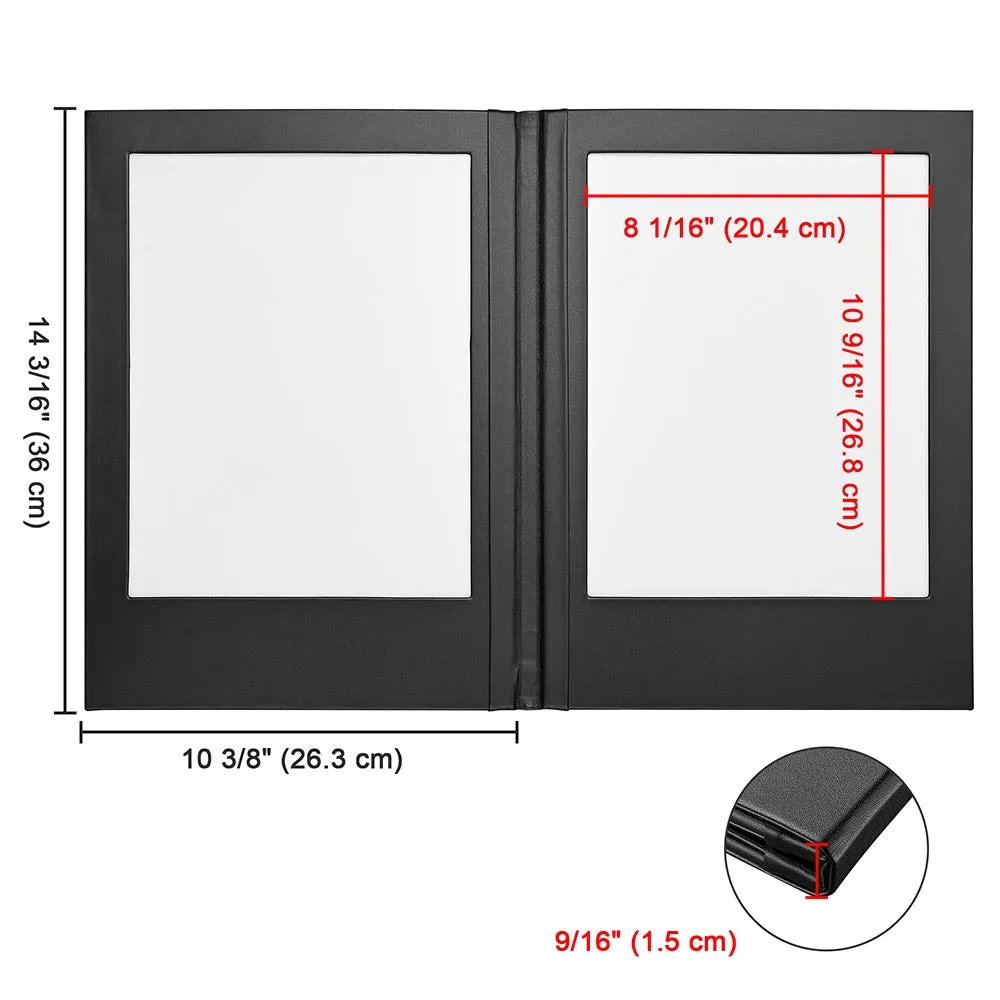 TheLAShop 8-1/2" x 11" 2-Panel Folding LED Backlit Illuminated Menu Cover