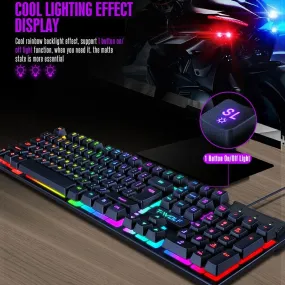 Thunder Wolf TF200 Gaming Wired USB Keyboard And Mouse Set -465239