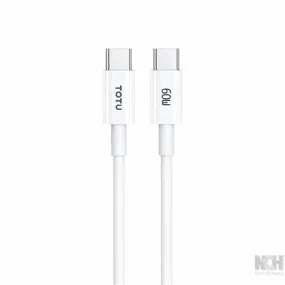 TOTU 60W Fast Charging PVC Cable 1.2M USB-C TO C