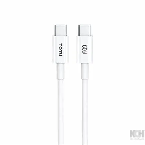 TOTU 60W Fast Charging PVC Cable 1.2M USB-C TO C