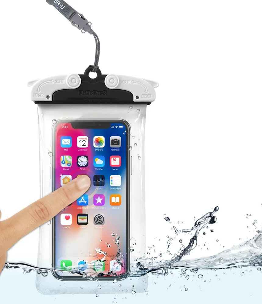 U-Fix Round WaterProof Universal Phone Case  (Large)