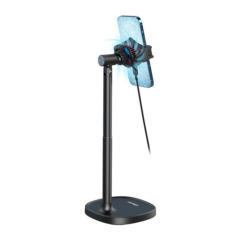 Ulanzi SK-06 Mobile Phone Clip with Cooler Radiator Extendable Holder Stand with 30.5cm Maximum Height, 5-Layer Cooling Devices, Dual Micro-Channel Heat Dissipation, 360 Degree Adjustable Ball Head, Multi-Directional Rotation