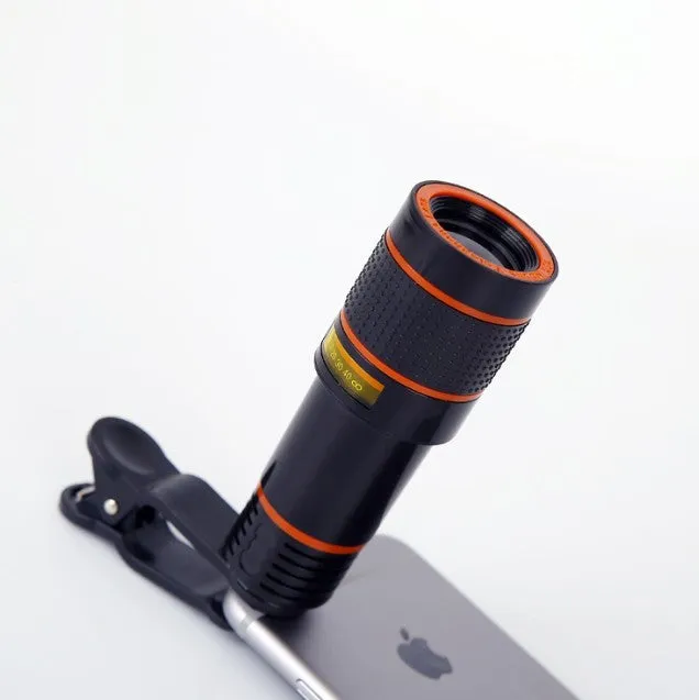 Ultra HD Camera Telescope Lens with 12x Optical Zoom for Mobile Phones