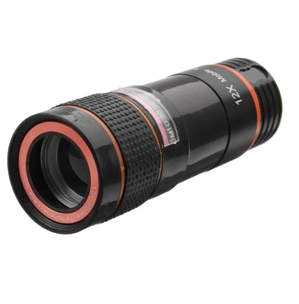 Ultra HD Camera Telescope Lens with 12x Optical Zoom for Mobile Phones