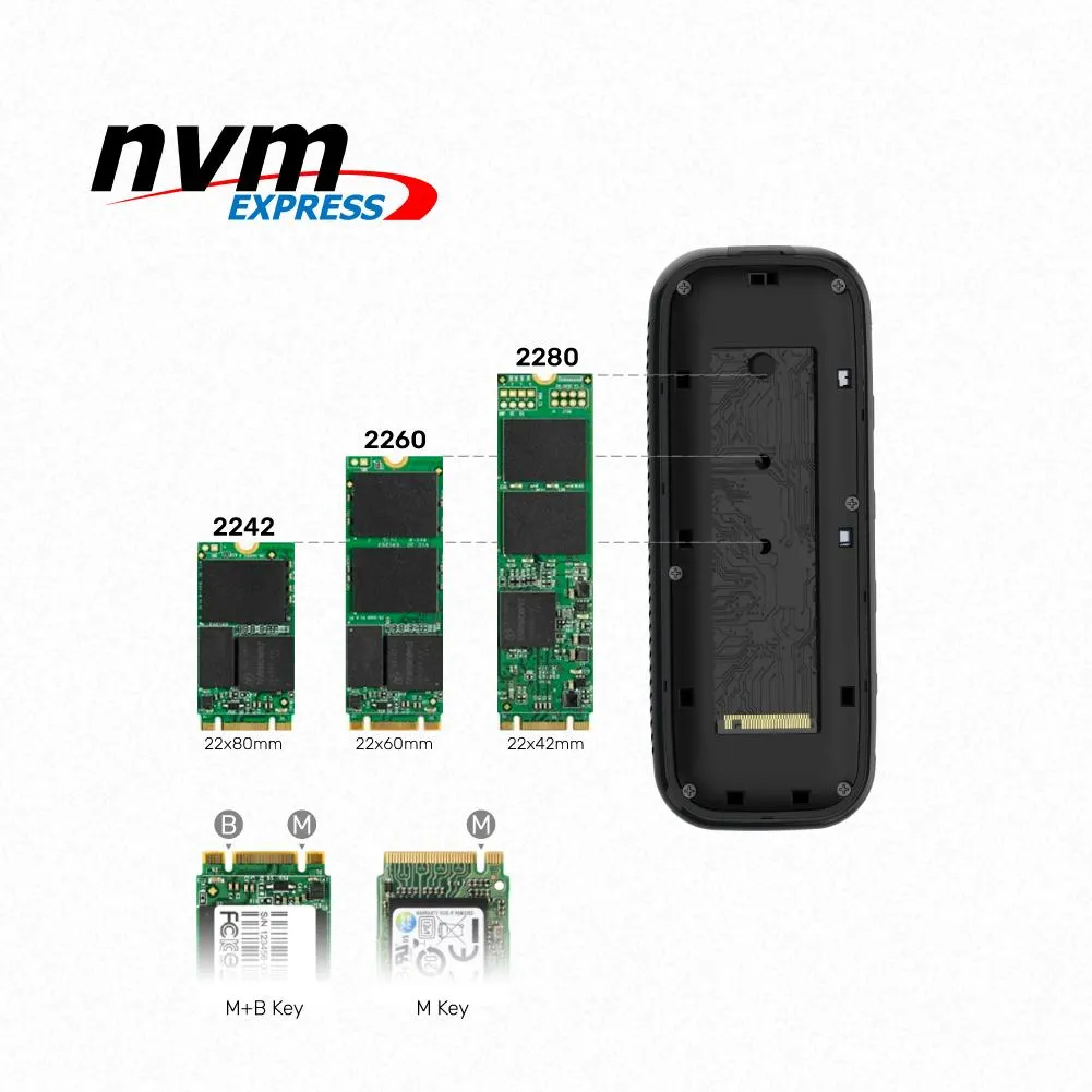 Unitek Enclosure D1046A 6in1 Hub M.2 NVMe