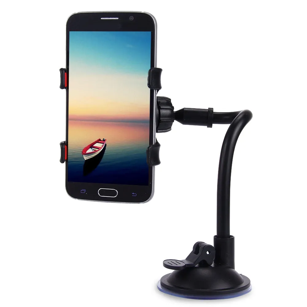 Universal Long Arm 360 Degrees Rotation Windshield Dashboard Car Mount Holder Cradle System for Phones