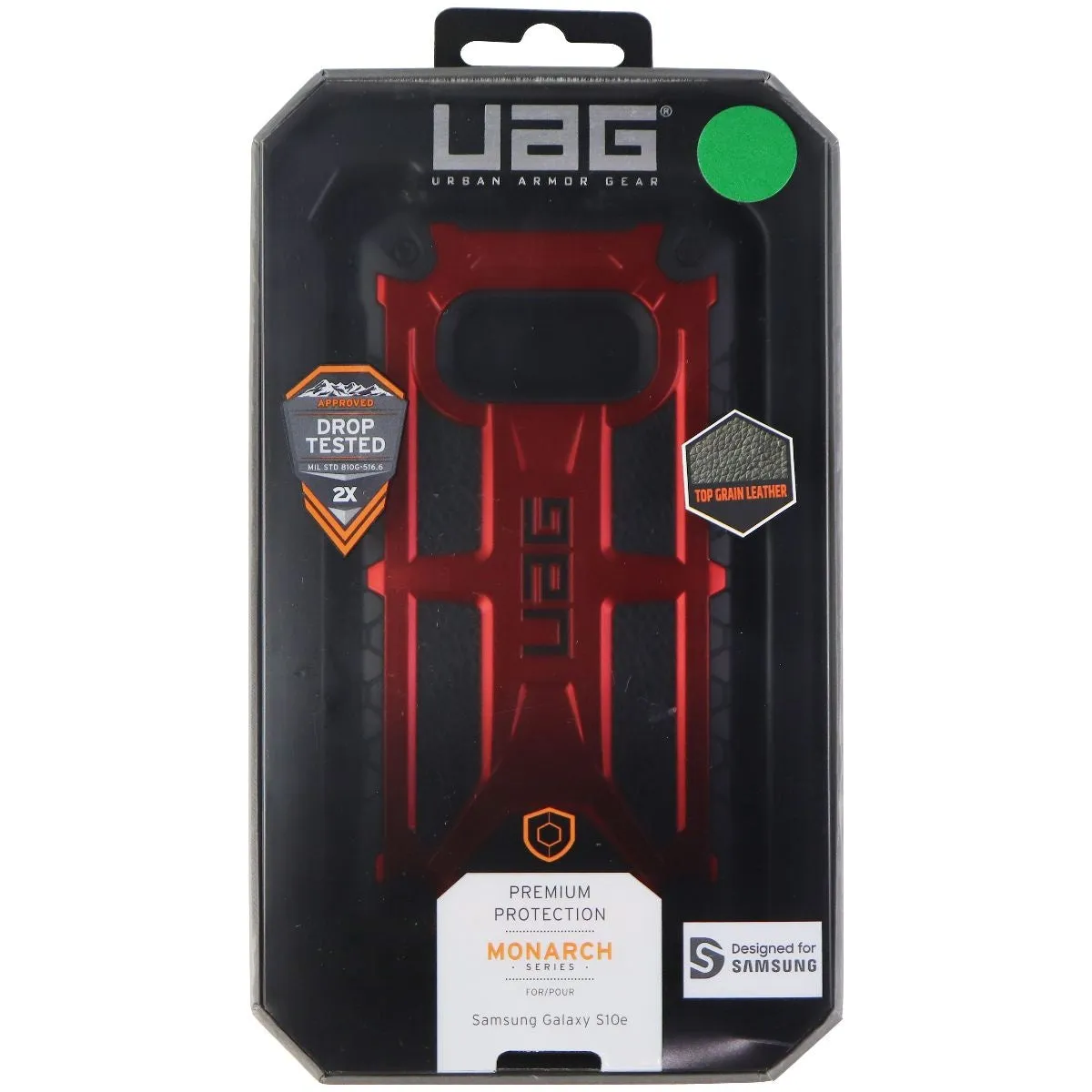 Urban Armor Gear Monarch Series Case for Samsung Galaxy S10e - Red/Black