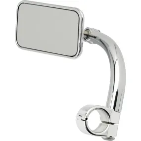 Utility Mirror Rectangle Clamp-on - Chrome