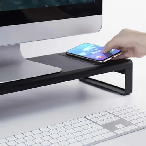 Vaydeer Smart Monitor Stand Base Wireless Charge with USB 3.0 Desk Hub - NB422