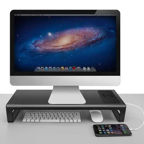 Vaydeer Smart Monitor Stand Base Wireless Charge with USB 3.0 Desk Hub - NB422