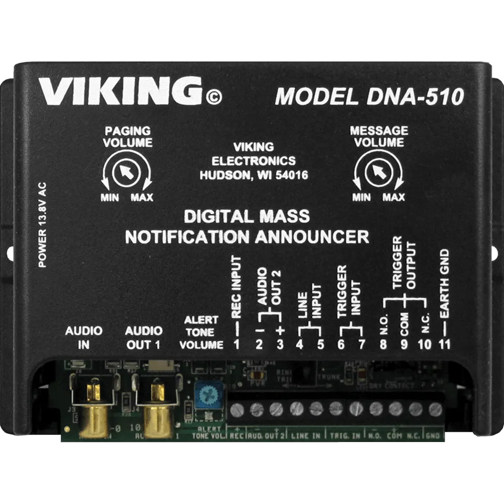 Viking DNA-510 Digital Mass Notification Announcer