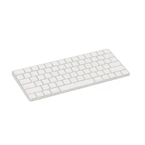 White Apple Computer Keyboard (A D)