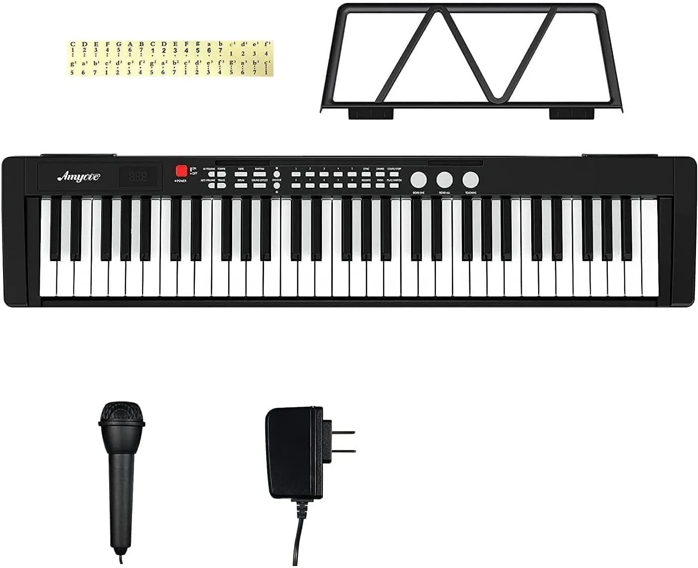 WHIZMAX Musical Instrument 61-Key Beginners Electric Keyboard Piano