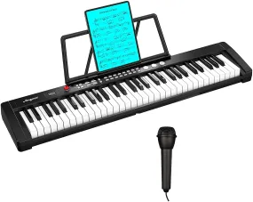 WHIZMAX Musical Instrument 61-Key Beginners Electric Keyboard Piano