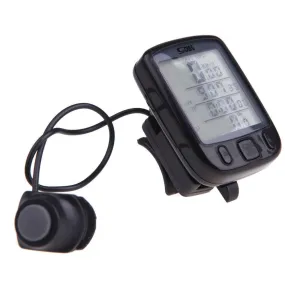 Wireless Bike Bicycle Cycling Computer Odometer Speedometer LCD Backlight Backlit Waterproof Multifunction