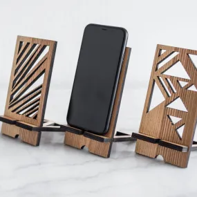 Wooden phone stand