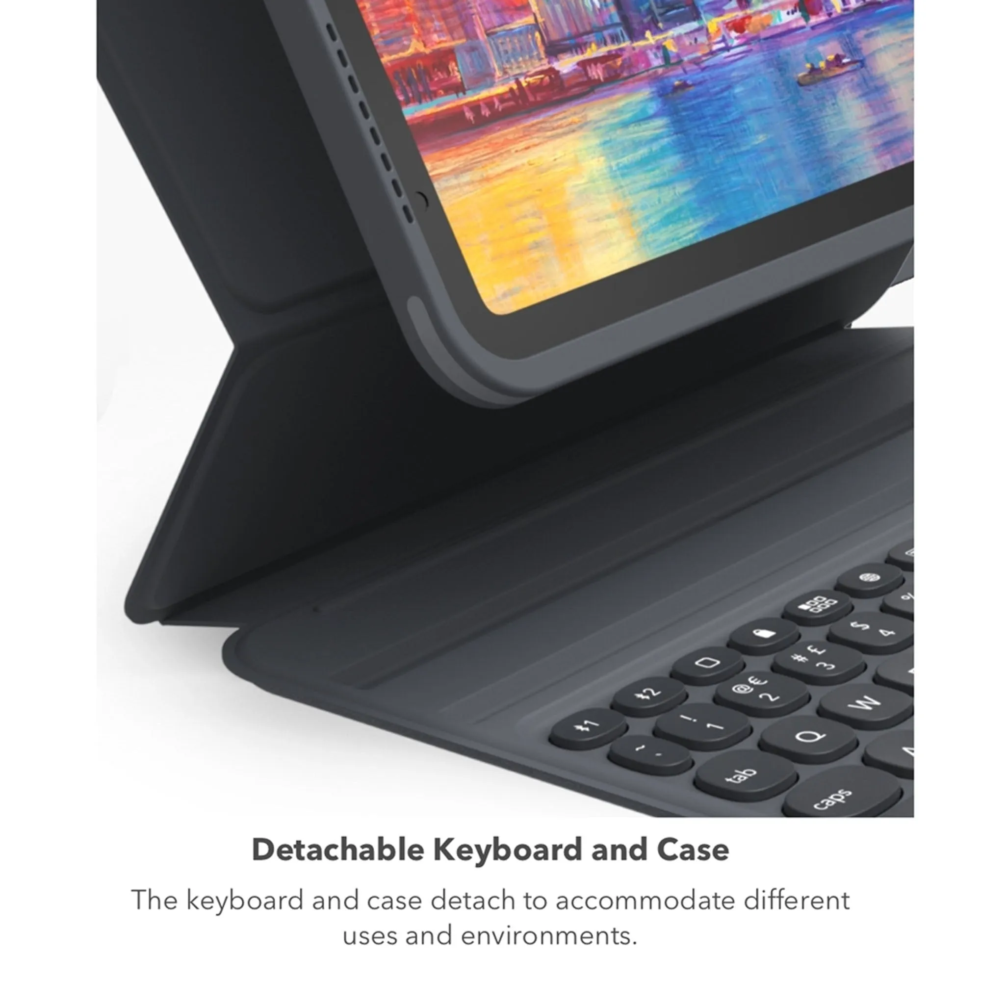 ZAGG Pro Keys Keyboard for iPad Air 13" (2024) M2 / iPad Pro 12.9" ( 2022 / 2021 / 2020 / 2018 ) 3rd - 6th Gen - Black