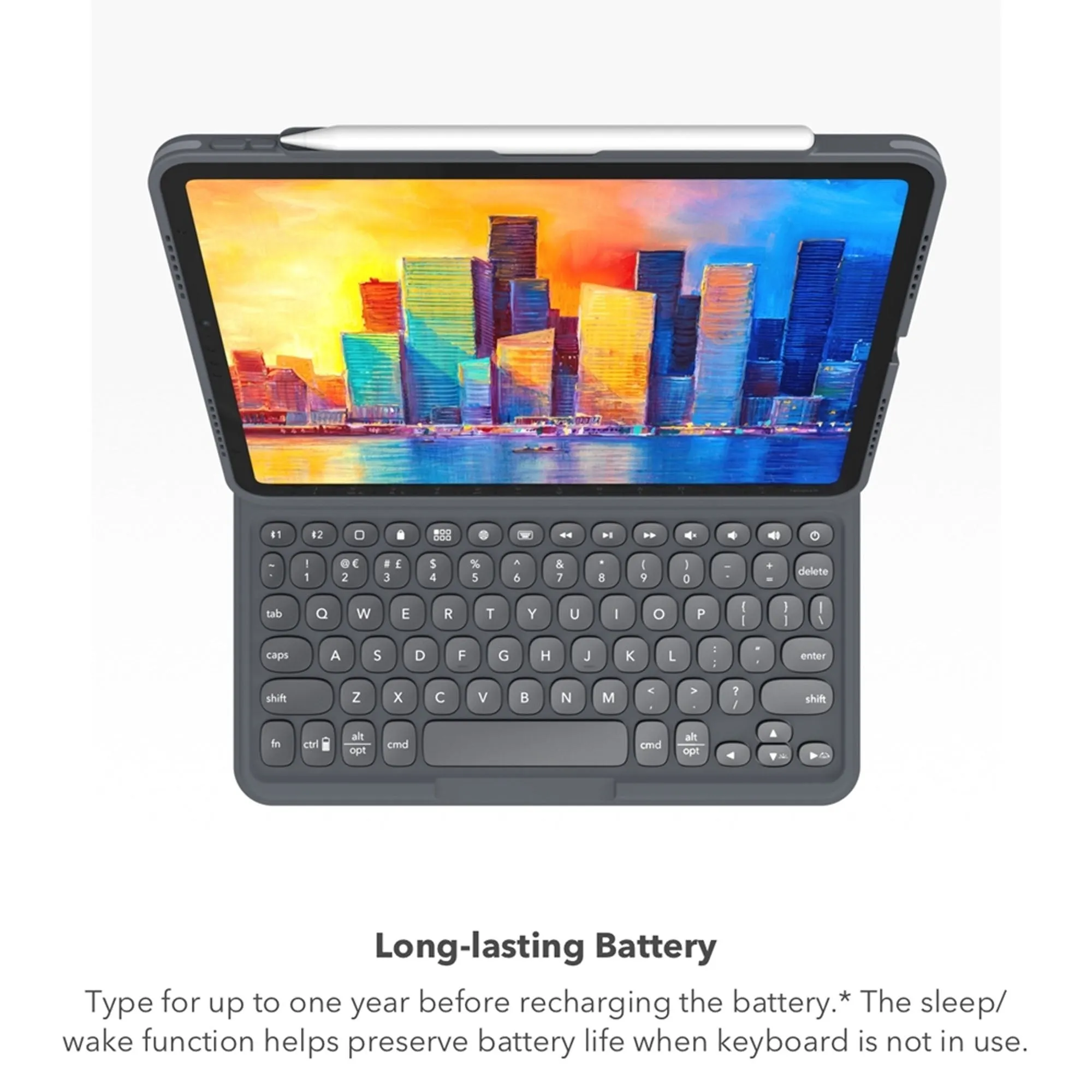 ZAGG Pro Keys Keyboard for iPad Air 13" (2024) M2 / iPad Pro 12.9" ( 2022 / 2021 / 2020 / 2018 ) 3rd - 6th Gen - Black