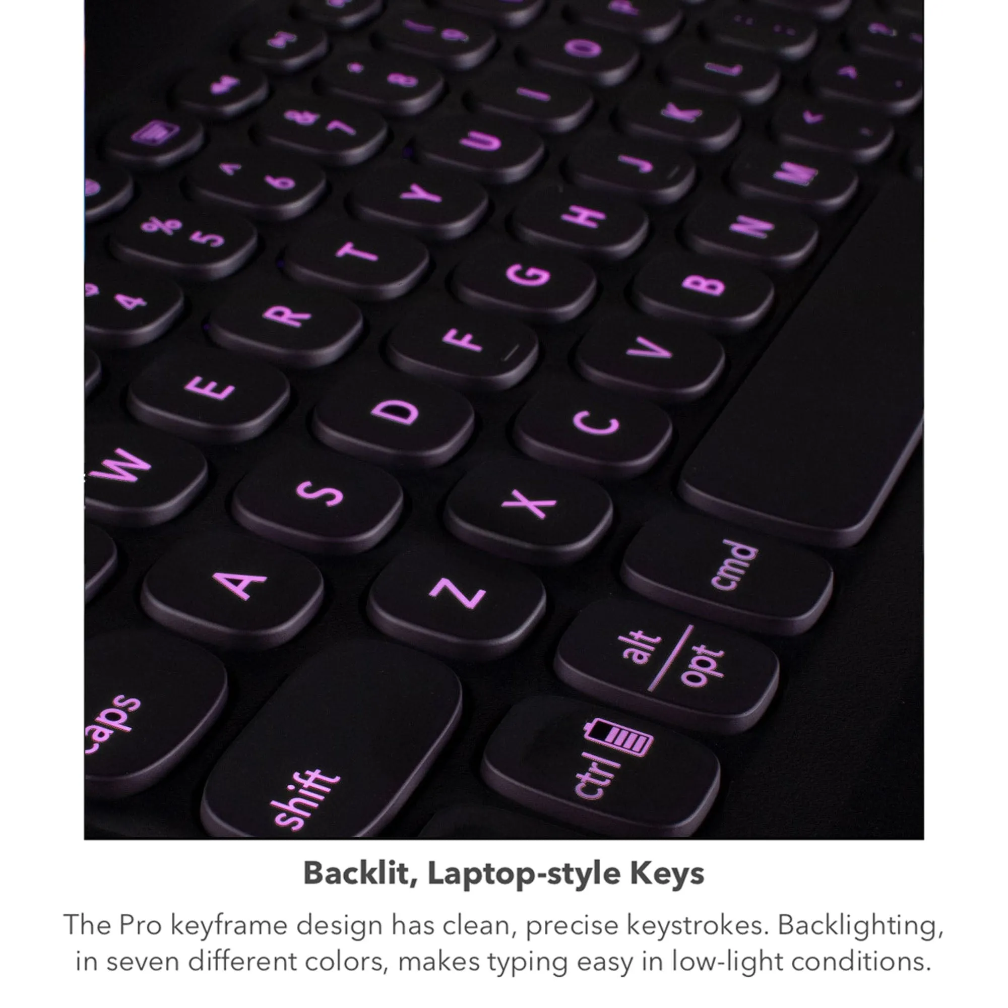 ZAGG Pro Keys Keyboard for iPad Air 13" (2024) M2 / iPad Pro 12.9" ( 2022 / 2021 / 2020 / 2018 ) 3rd - 6th Gen - Black