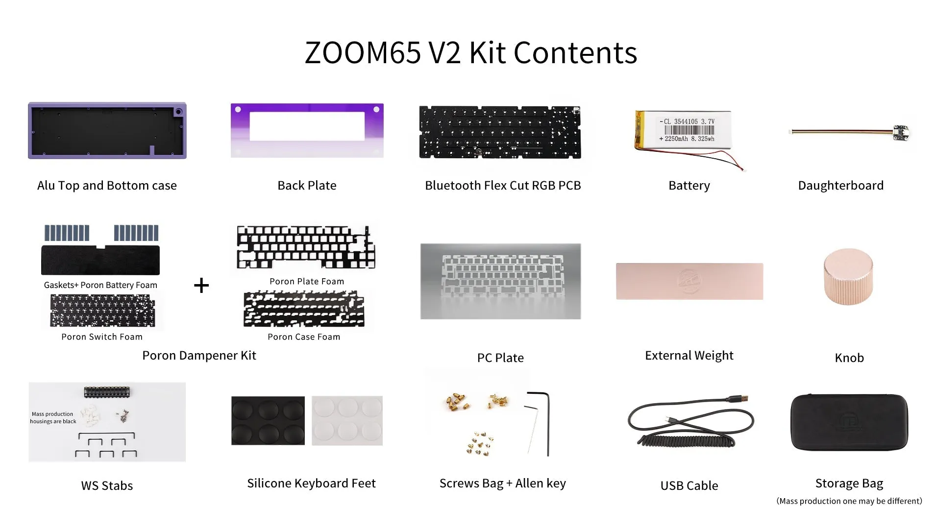 Zoom65 Essential Edition V2 - Scarlet Red Mechanical Keyboard Kit