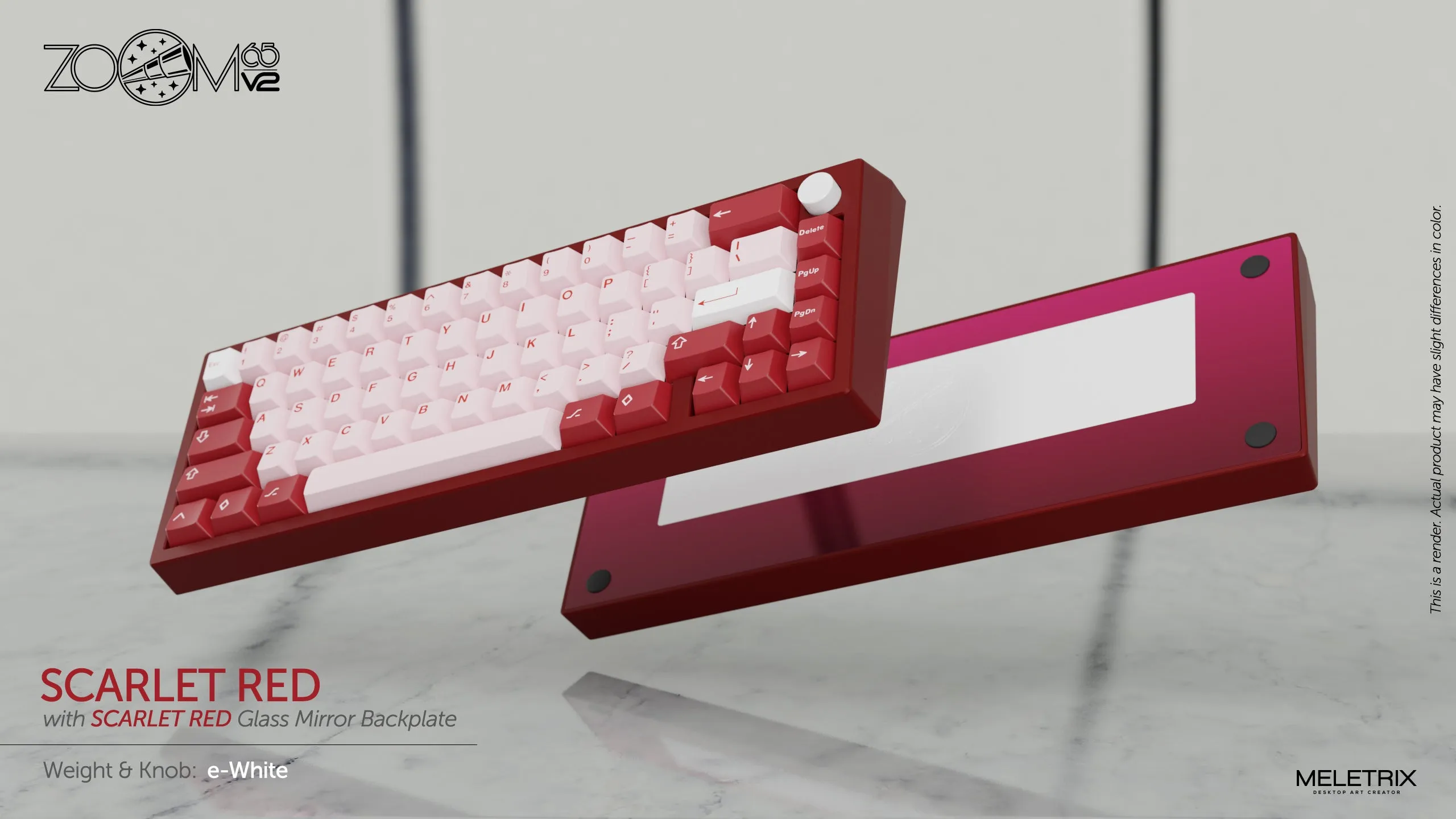 Zoom65 Essential Edition V2 - Scarlet Red Mechanical Keyboard Kit