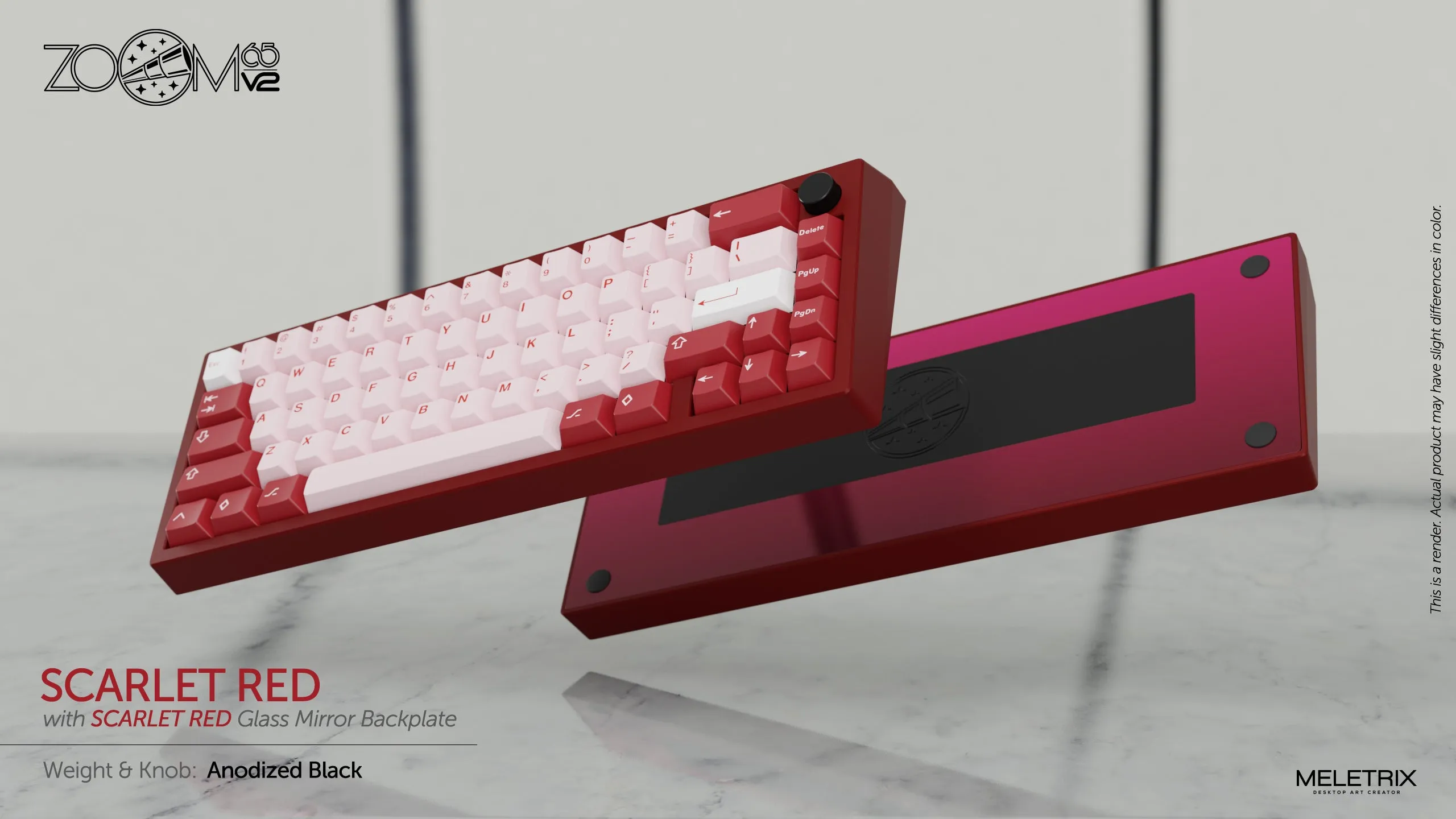 Zoom65 Essential Edition V2 - Scarlet Red Mechanical Keyboard Kit